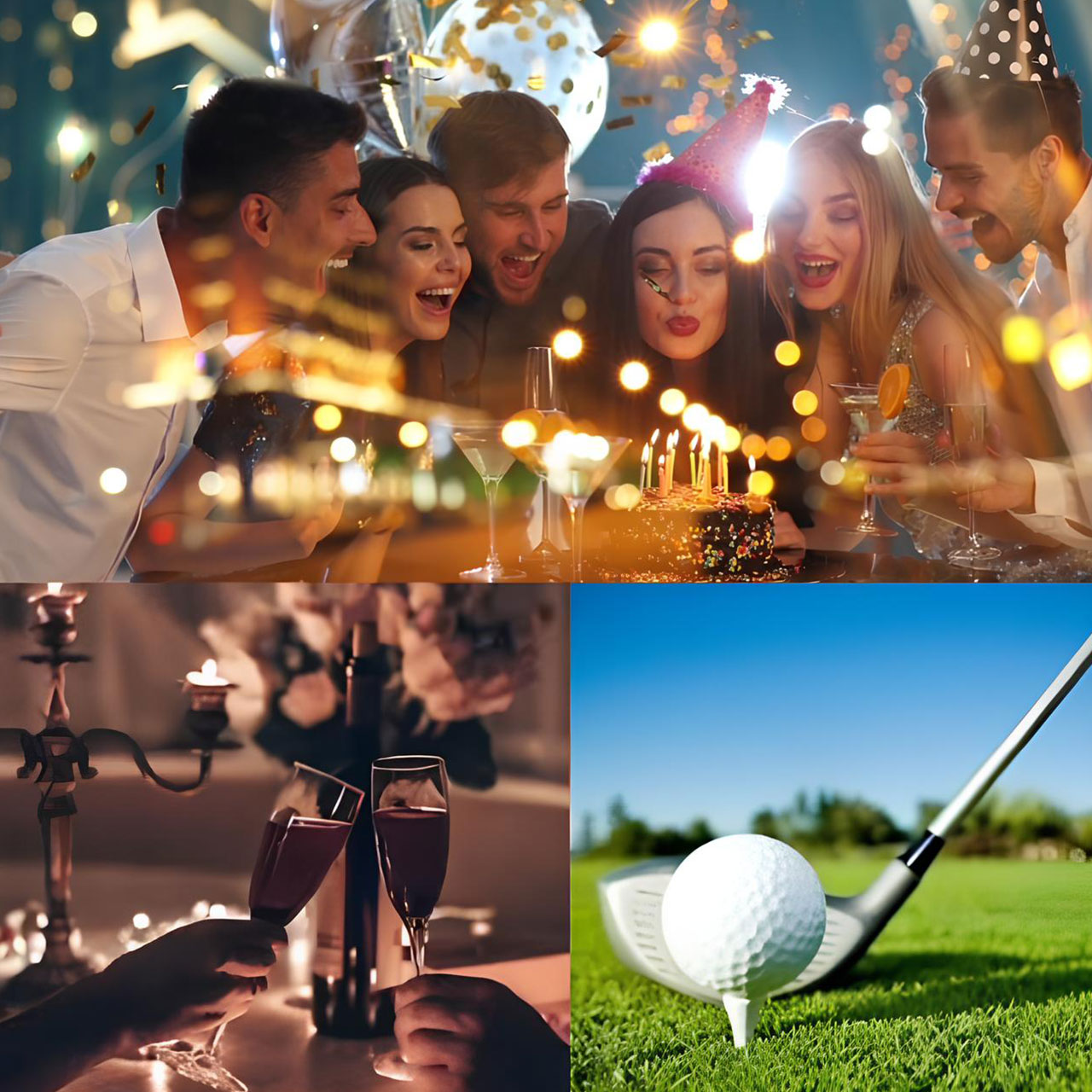 WEDDINGS, ANNIVERSARIES, BIRTHDAY CELEBRATIONS, DATE NIGHTS, GOLFING EXCURSIONS